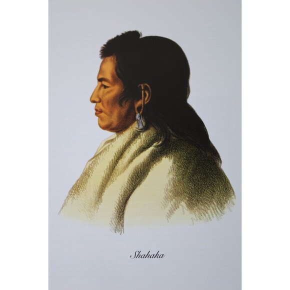 Native American Indian Print Shahaka Big White Mandan Chief 91300 - Picture 1 of 4